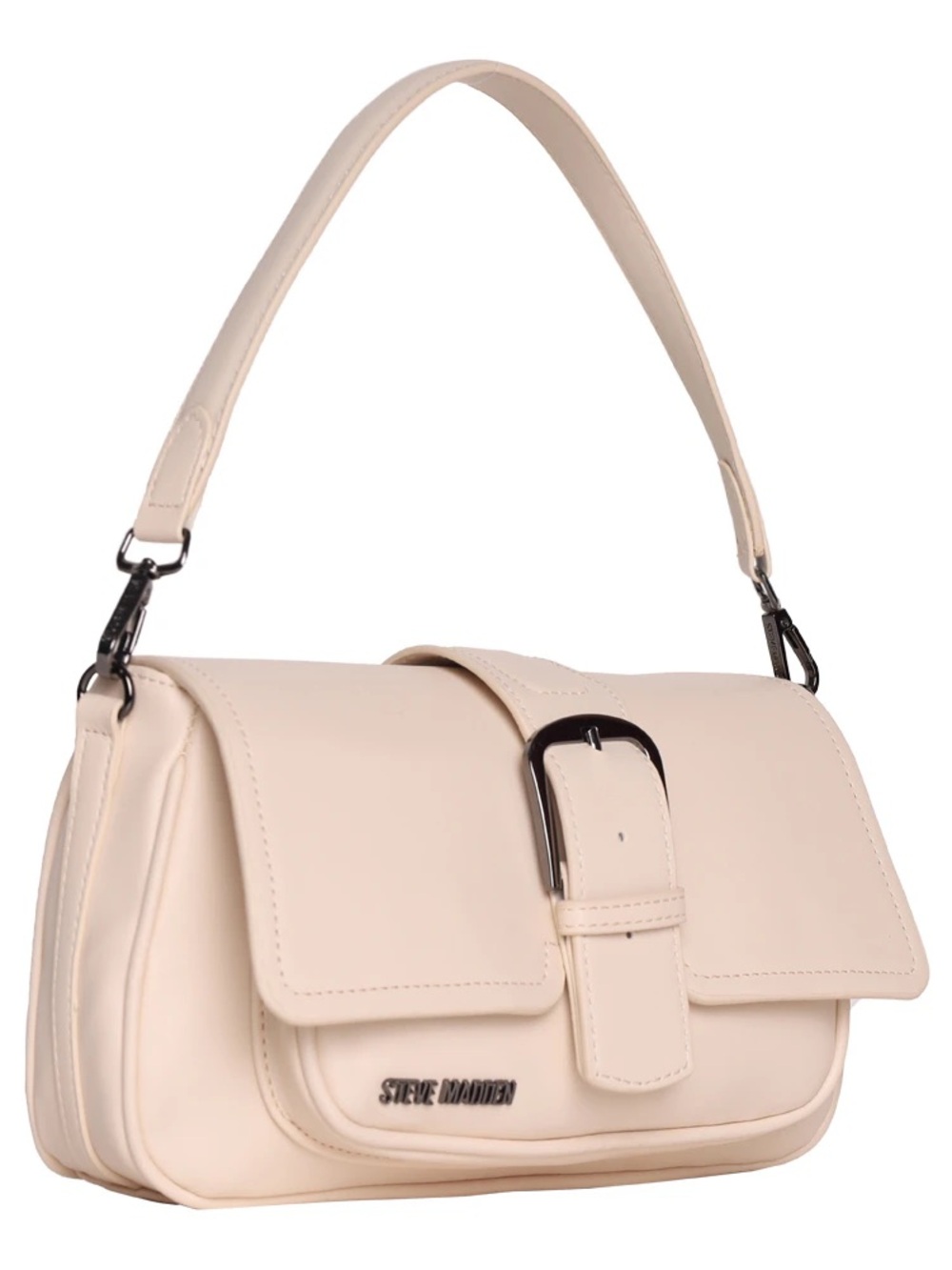 Steve Madden Small Cream Shoulder Bag with Crossbody Strap